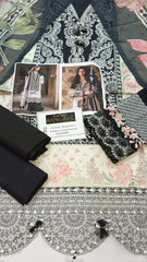 Bin Ilyas Luxury Lawn Embroidered Chikan kari 3 Piece Unstitched. Bin Ilyas Luxury Lawn Embroidered Chikan kari 3 Piece Unstitched.