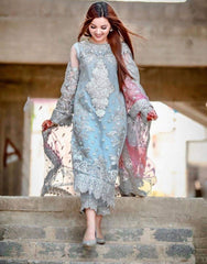 Laam Luxury Organza Embroidered 3 Piece Unstitched Laam Luxury Organza Embroidered 3 Piece Unstitched