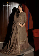 Asim Jofa Embroidered Chiffon 3 Piece Unstitched / Stitched