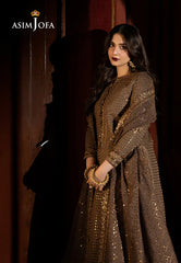 Asim Jofa Embroidered Chiffon 3 Piece Unstitched / Stitched