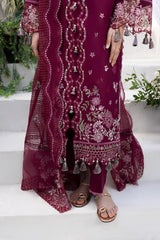 Nureh Luxury Lawn Embroidered 3 piece Unstitched / Stitched