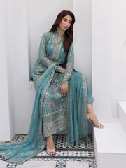Gulaal Embroidered Chiffon Wedding Collection 3 Piece Unstitched / Stitched