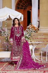 Aneela's Luxury Velvet Embroidered Collection 3 Piece Unstitched / Stitched