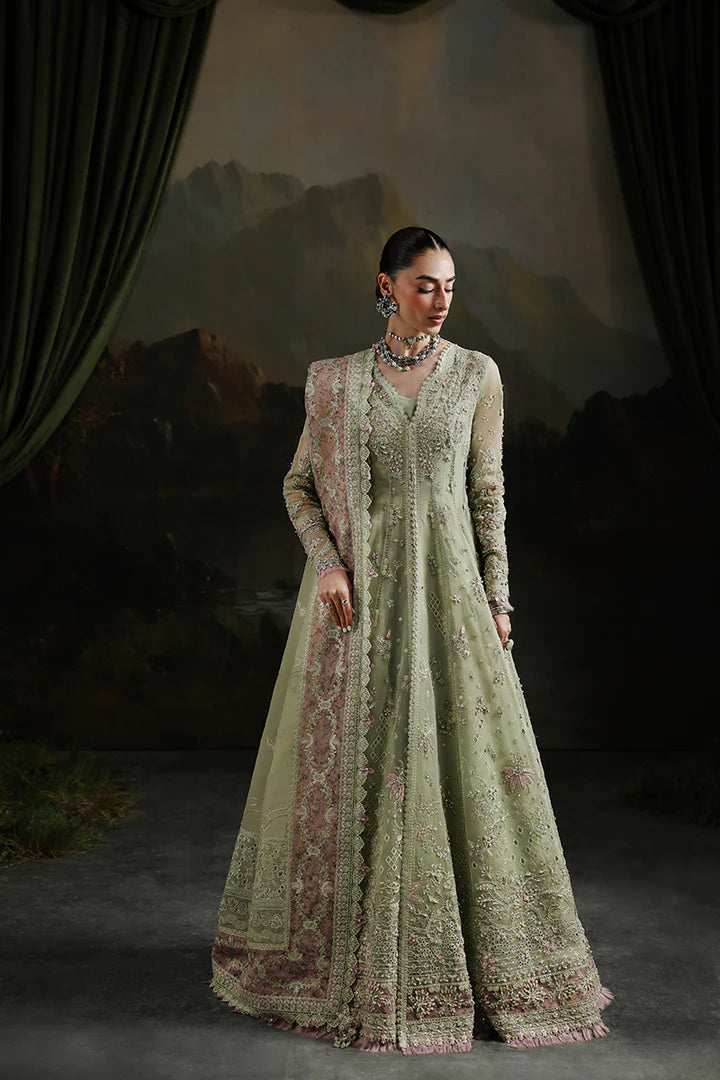 Qalamkar Luxury Organza Embroidered 3 Piece Unstitched / Stitched