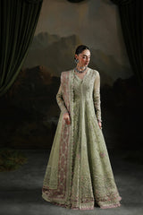 Qalamkar Luxury Organza Embroidered 3 Piece Unstitched / Stitched