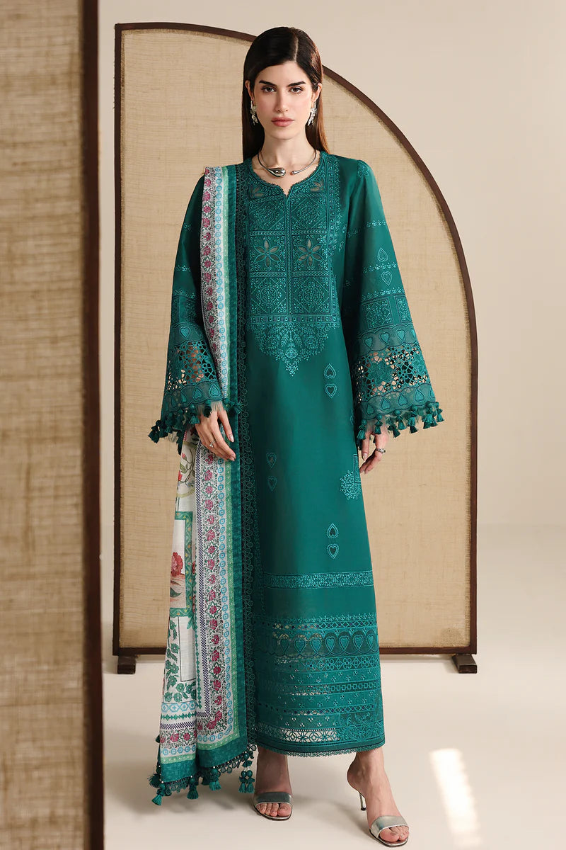 Jazmin Luxury Soft Cottton Embroidered 3 Piece Unstitched / Stitched