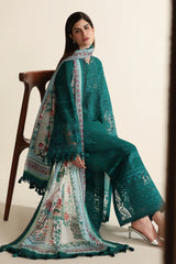 Jazmin Luxury Soft Cottton Embroidered 3 Piece Unstitched / Stitched