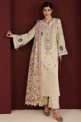 Jazmin Luxury Lawn Embroidered 3 Piece Unstitched / Stitched