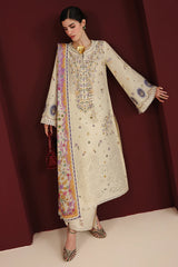 Jazmin Luxury Lawn Embroidered 3 Piece Unstitched / Stitched