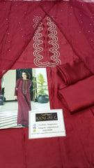 Lulusar Luxury Silk Collection Embroidered  3 piece Unstitched