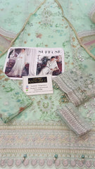 Suffuse Formal Collection Embroidery Dress organza 3Piece Unstitched