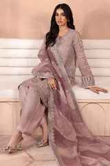 Jazmin Luxury Chiffon Embroidered 3 Piece Unstitched