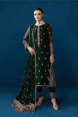 Alizeh Chiffon Embroidered & Hand Embellished 3 piece Unsitched / Stitched