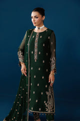 Alizeh Chiffon Embroidered & Hand Embellished 3 piece Unsitched / Stitched