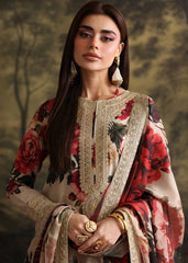 Humjoli Printed Lawn Duptta Embroidery 3piece Unstitched