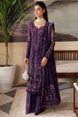 Flossie Organza Dress Embroidered 3 Piece Unstitched / Stitched