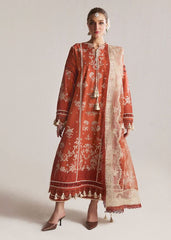 Hussain Rehar Luxury Embroidered  Lawn 3 Piece Unstitched / Stitched
