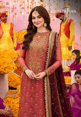 Asim Jofa Luxury Chiffon Embroidered 3 piece Unstitched
