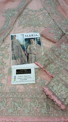 Maria B Embroidered Wedding Collection Organza 3 Piece Unstitched / Stitched