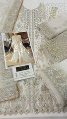 Rangrez Luxury Organza Dress Party wear Embroidered 3 Piece Unstitched