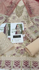Ramsha Embroidered organza Dress 3 Piece Unstitched
