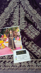 Asim Jofa Luxury Chiffon Embroidered 3 piece Unstitched