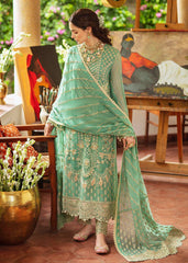 Afrozeh Luxury Chiffon Embroidered 3 Piece Unstitched / Stitched