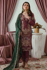 Ramsha Embroidered Chiffon 3 Piece Unstitched / Stitched