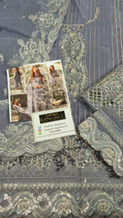 Afrozeh Embroidered Organza Wedding Collection 3 Piece Unstitched / Stitched