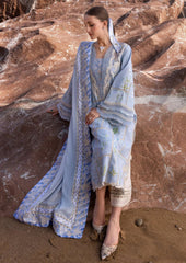 Crimson Luxury Lawn Chikan Kari by Saira Shakira 3Piece Unstiched