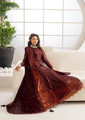 Alizeh Embroidered Chiffon Maxi 3 Piece Unstitched