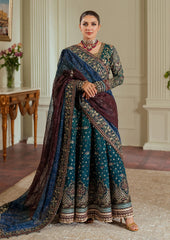 Baroque Luxury Chiffon Embroidered Dress 3 Piece Unstitched