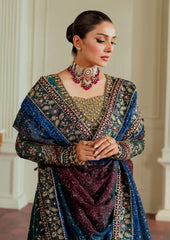 Baroque Luxury Chiffon Embroidered Dress 3 Piece Unstitched