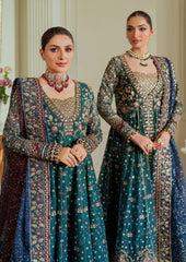 Baroque Luxury Chiffon Embroidered Dress 3 Piece Unstitched