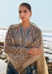 Maria B Luxury Lawn Chikan kari Embroidered 3 Piece Unstitched / Stitched