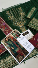 Nureh Hand Embellished Luxury Chiffon 3 Piece Unstitched / Stitched