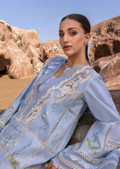 Crimson Luxury Lawn Chikan Kari by Saira Shakira 3Piece Unstiched