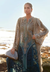 Maria B Luxury Lawn Chikan kari Embroidered 3 Piece Unstitched / Stitched