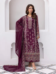 Gulaal Embroidered Chiffon Wedding Collection 3 Piece Unstitched / Stitched