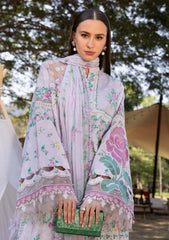 Maria B Luxury Lawn Embroidered 3 piece Unstitched / Stitched