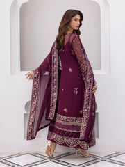 Gulaal Embroidered Chiffon Wedding Collection 3 Piece Unstitched / Stitched