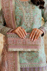 Baroque Luxury Chiffon Embroidered Dress 3 Piece Unstitched / Stitched