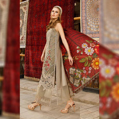 Maria B Embroidered Luxury Lawn 3 Piece Unstitched / Stitched