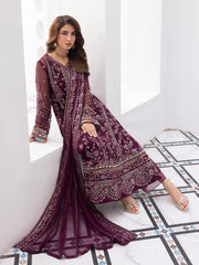 Gulaal Embroidered Chiffon Wedding Collection 3 Piece Unstitched / Stitched