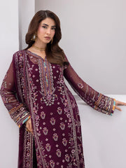 Gulaal Embroidered Chiffon Wedding Collection 3 Piece Unstitched / Stitched