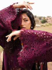 Bin Ilyas Ahmozi Luxury Embroidered Lawn Chikankari Hand Work Collection 3 Piece Unstitched / Stitched