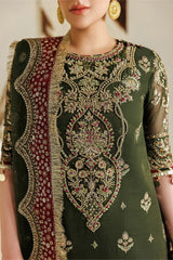 Alizeh Chiffon Embroidered & Hand Embellished 3 piece Unsitched / Stitched