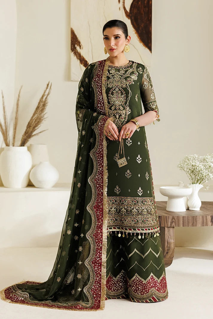 Alizeh Chiffon Embroidered & Hand Embellished 3 piece Unsitched / Stitched