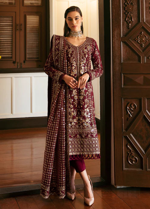 Gulaal Embroidered Chiffon Wedding Collection 3 Piece Unstitched