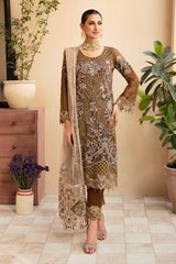 Ramsha Embroidered Chiffon 3 Piece Unstitched / Stitched
